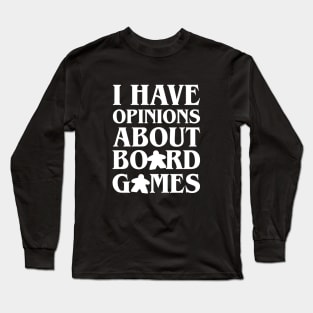 Meeple Collector I Have Opinion About Board Games Long Sleeve T-Shirt